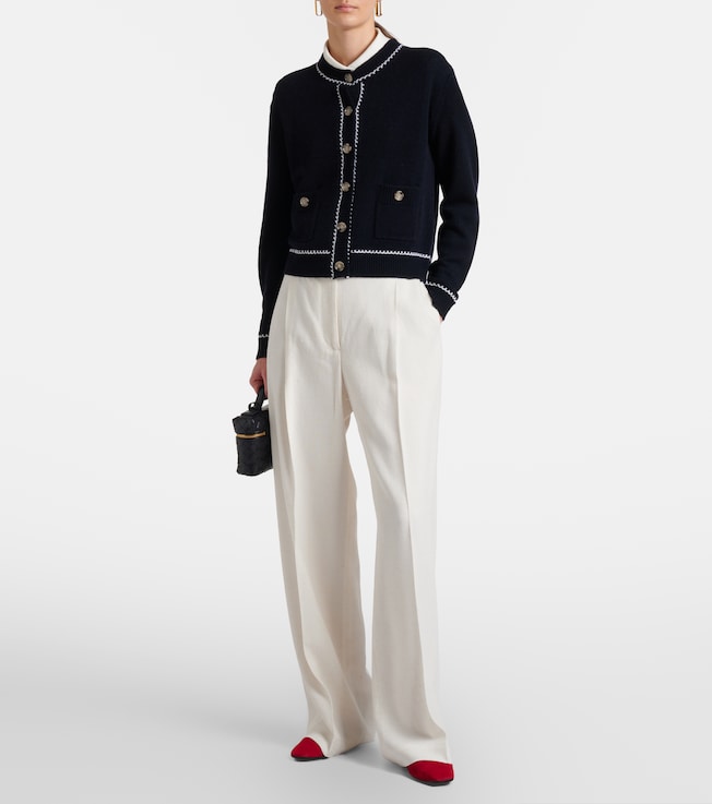 Jardin des Orangers Wool and cashmere cardigan