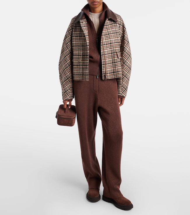 Brunello Cucinelli Cashmere-blend straight pants