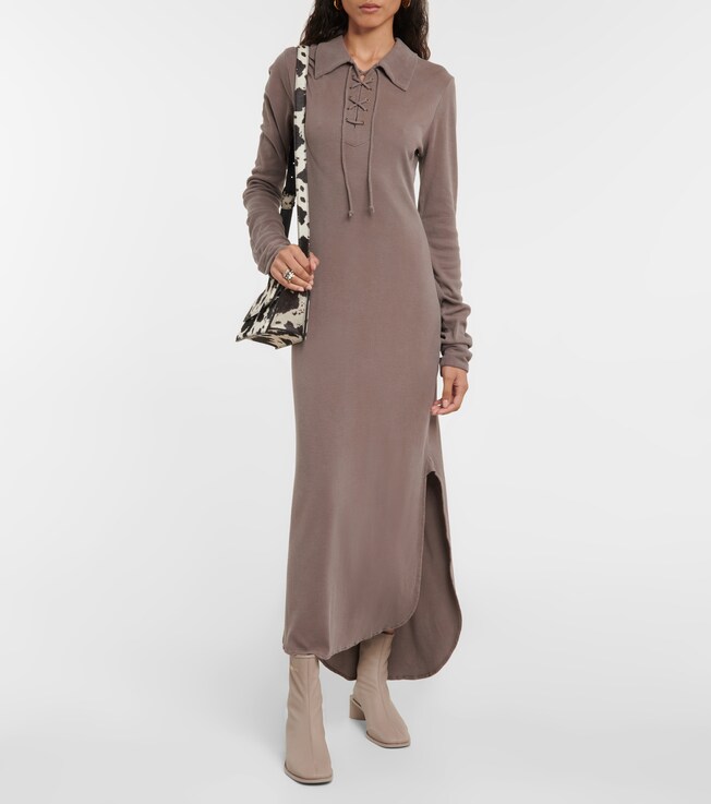 Acne Studios Ribbed-knit jersey midi dress