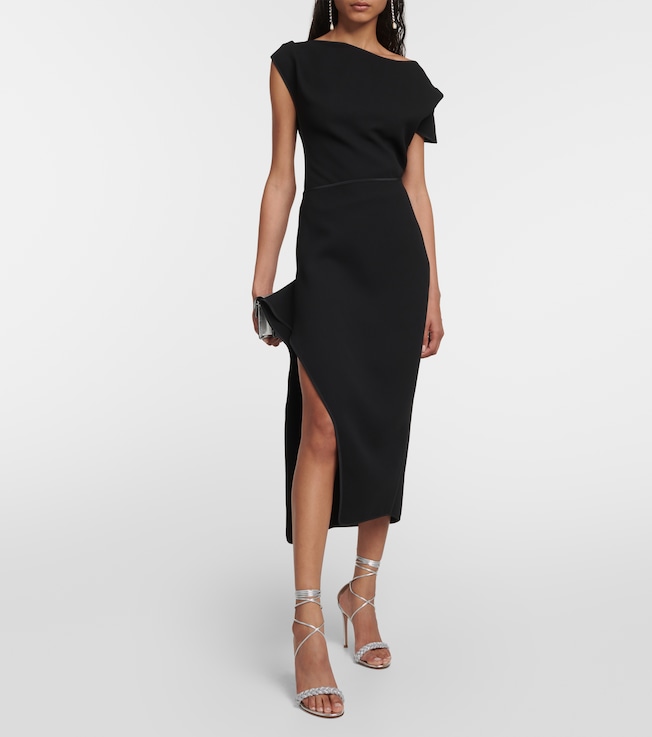 Maticevski Narrate side-slit crêpe pencil skirt