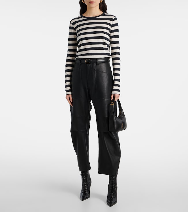 Nili Lotan Striped cotton jersey T-shirt