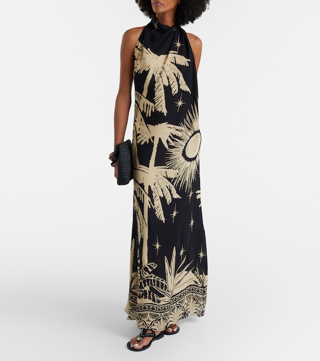 Johanna Ortiz Floral silk maxi dress