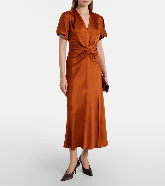 Victoria Beckham Gathered midi dress