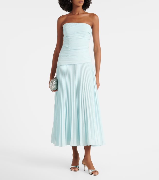 SIMKHAI Arie pleated bustier dress