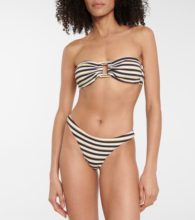 Melissa Odabash Angola striped bikini top