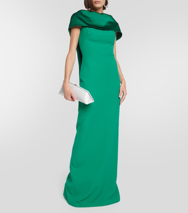 Safiyaa Inaya crêpe gown