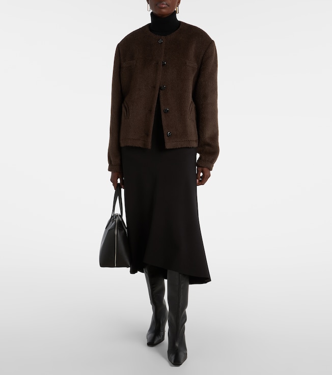Blazé Milano Gliss chevron alpaca and wool jacket