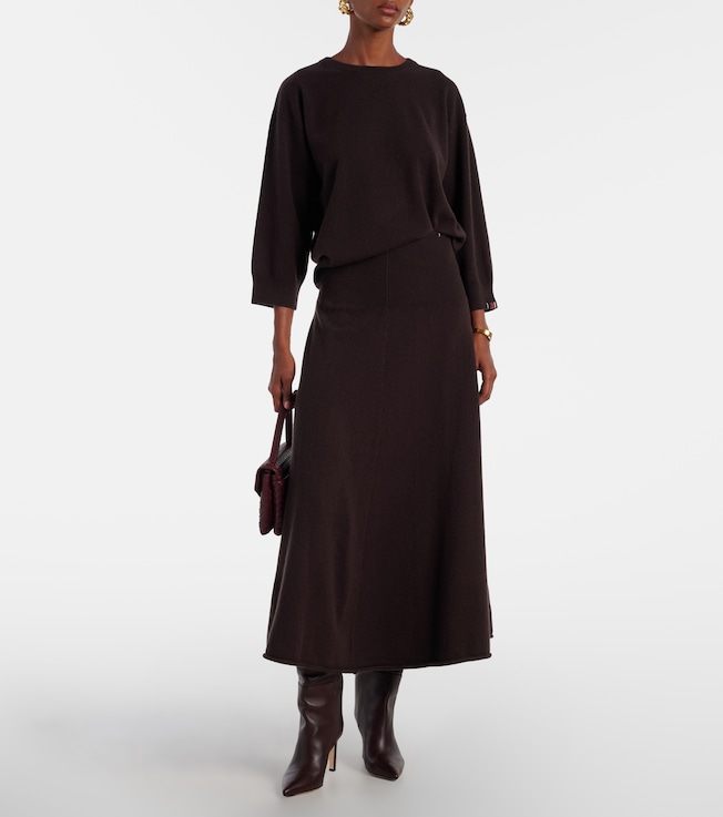 Extreme Cashmere N°388 Ease cashmere-blend maxi skirt