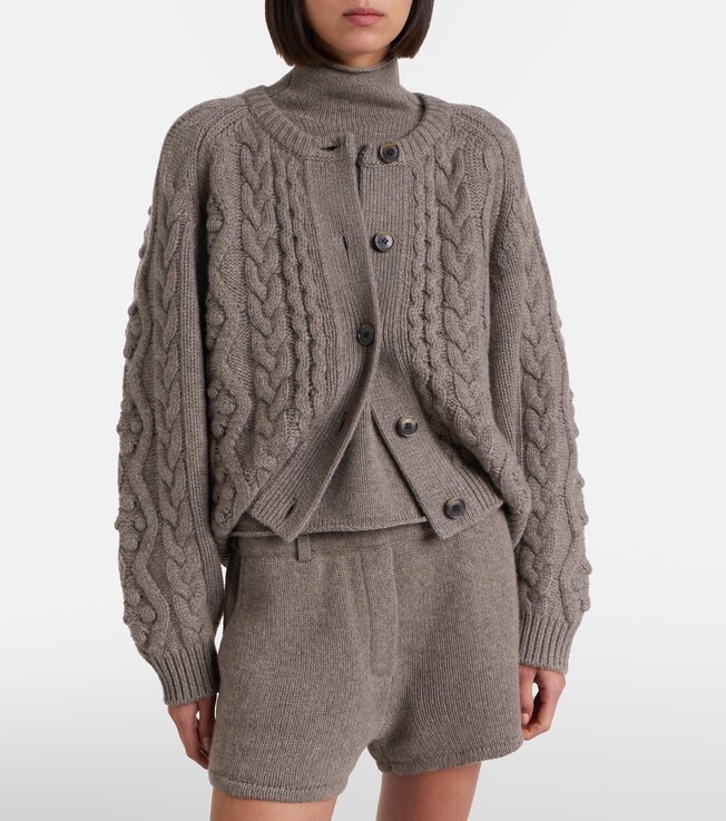 LISA YANG Lisa Yang Winroe cable-knit cashmere cardigan