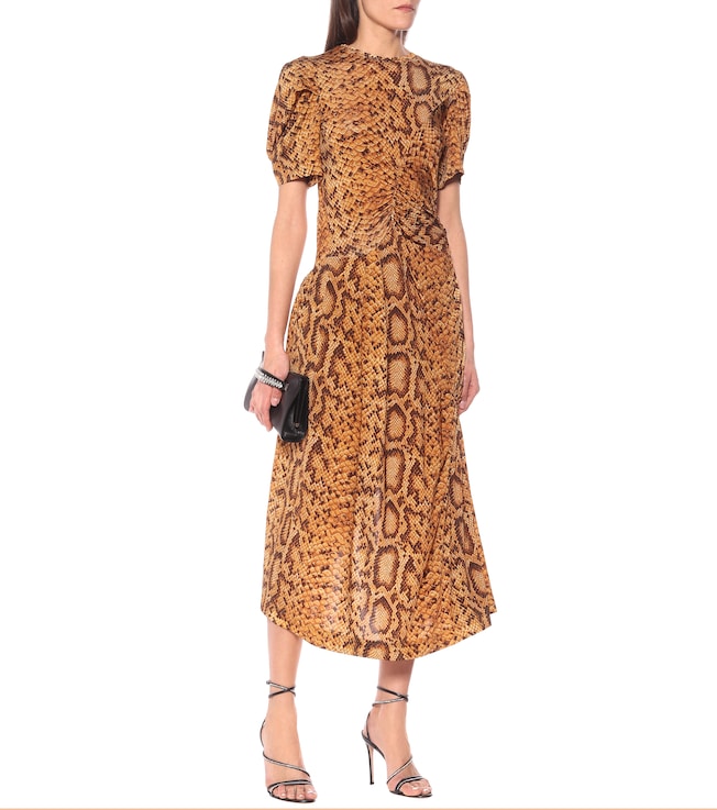 PREEN BY THORNTON BREGAZZI Daliz snake-print dress