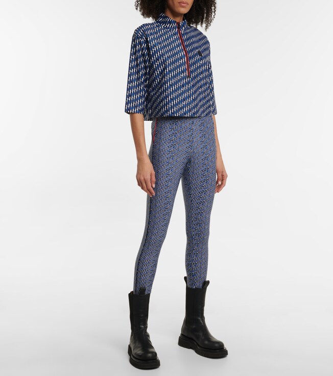MONCLER GRENOBLE High-rise printed leggings