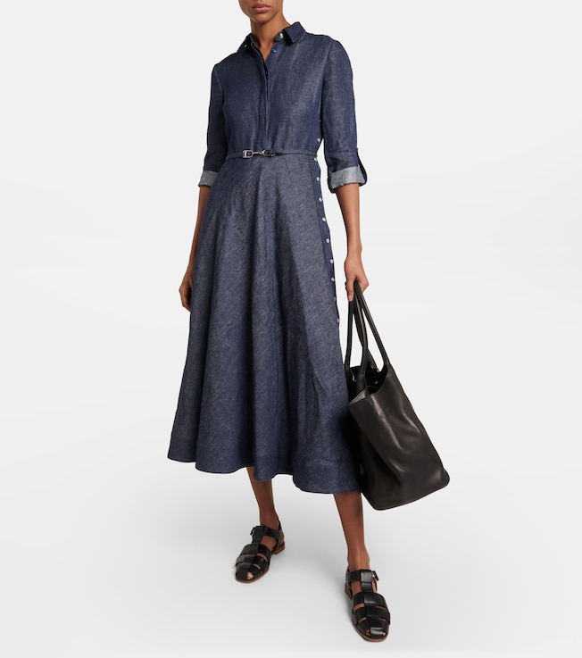 Gabriela Hearst Marley denim midi dress