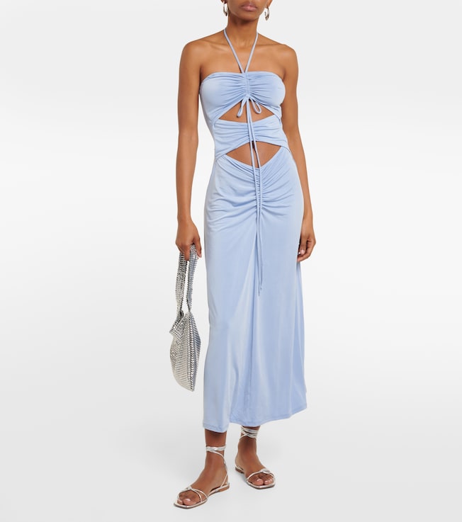 Jade Swim Kira ruched midi dress