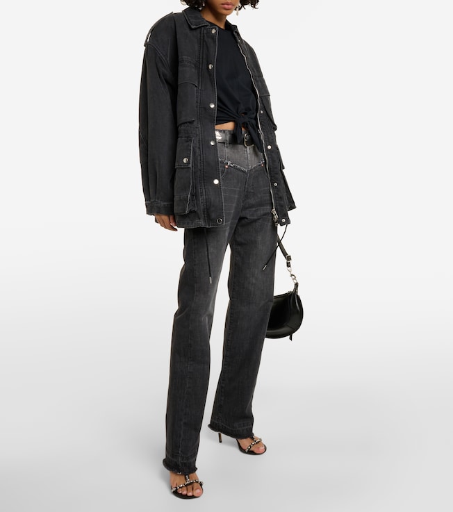 Isabel Marant Zelikia gathered cotton crop top