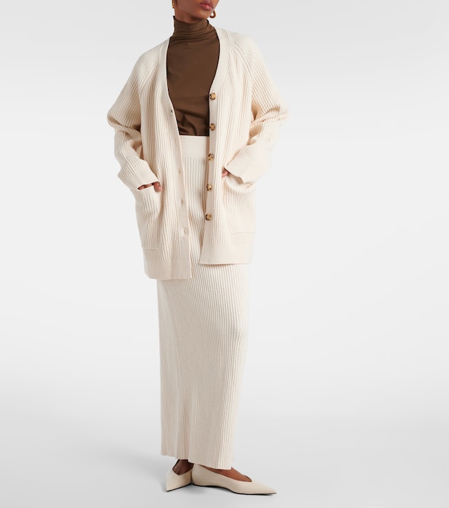 TOTEME Oversized cotton-blend bouclé cardigan