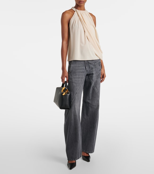 Jw Anderson Draped wool-blend top