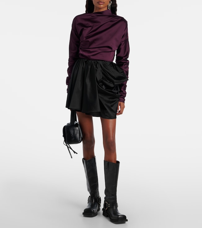 GANNI Draped miniskirt