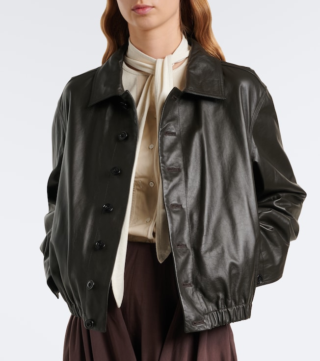 Lemaire Leather blouson jacket