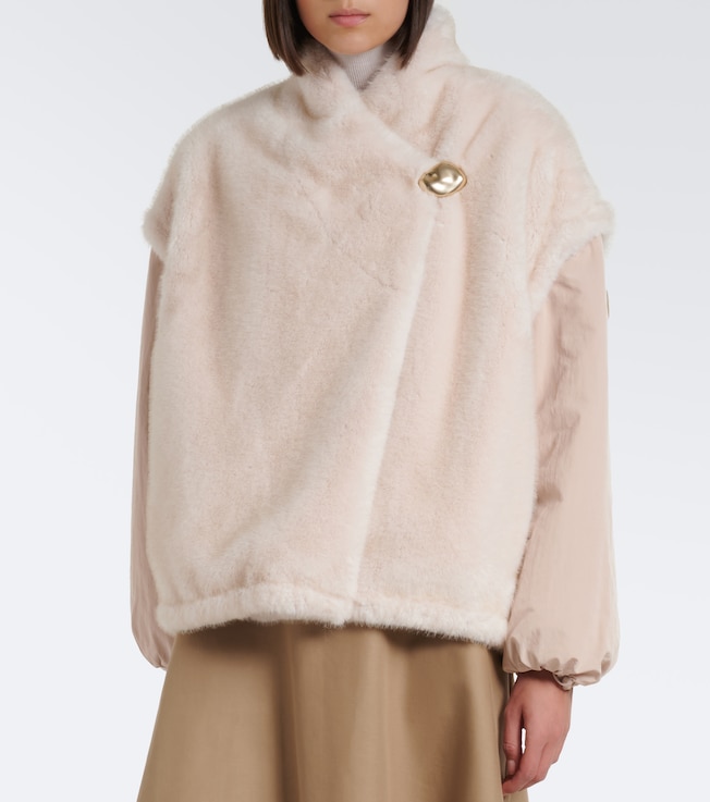 Moncler Chardonneret fleece down jacket