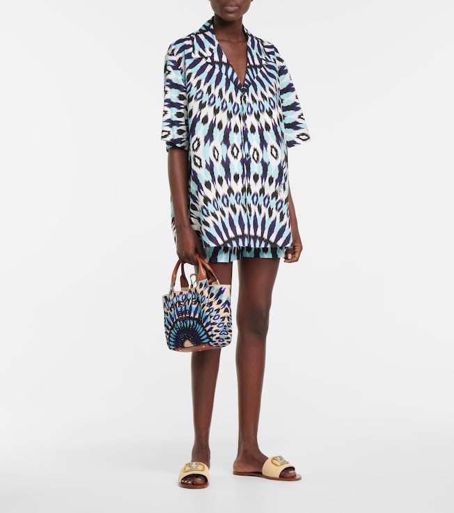 Valentino Printed cotton shorts