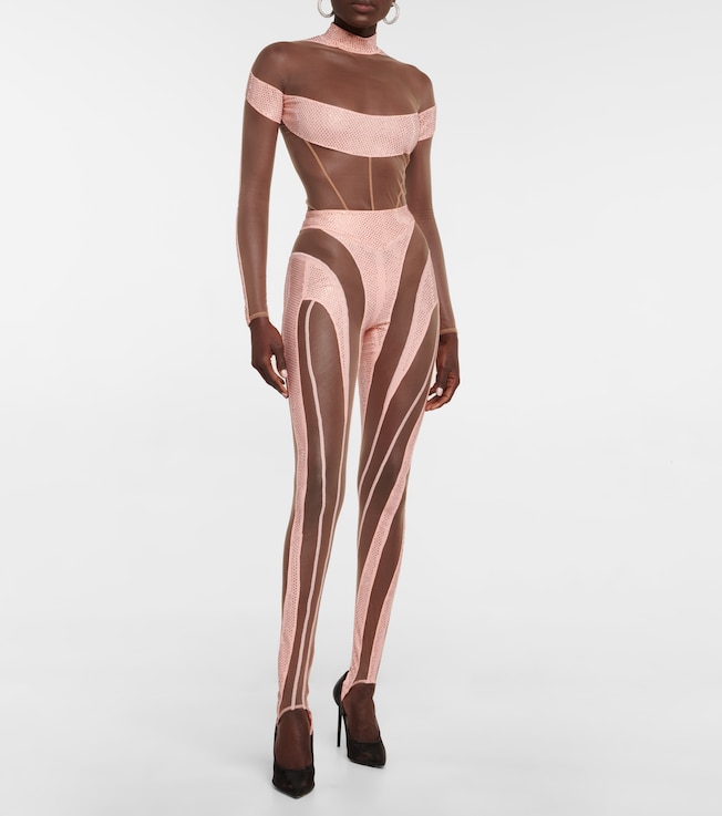 Mugler Paneled bodysuit
