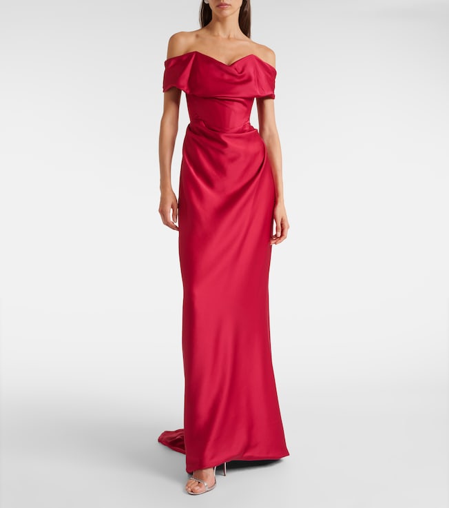 Vivienne Westwood Nova Cocotte satin corset gown