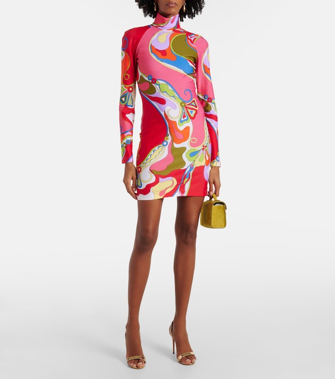 Pucci Orchidee jersey minidress