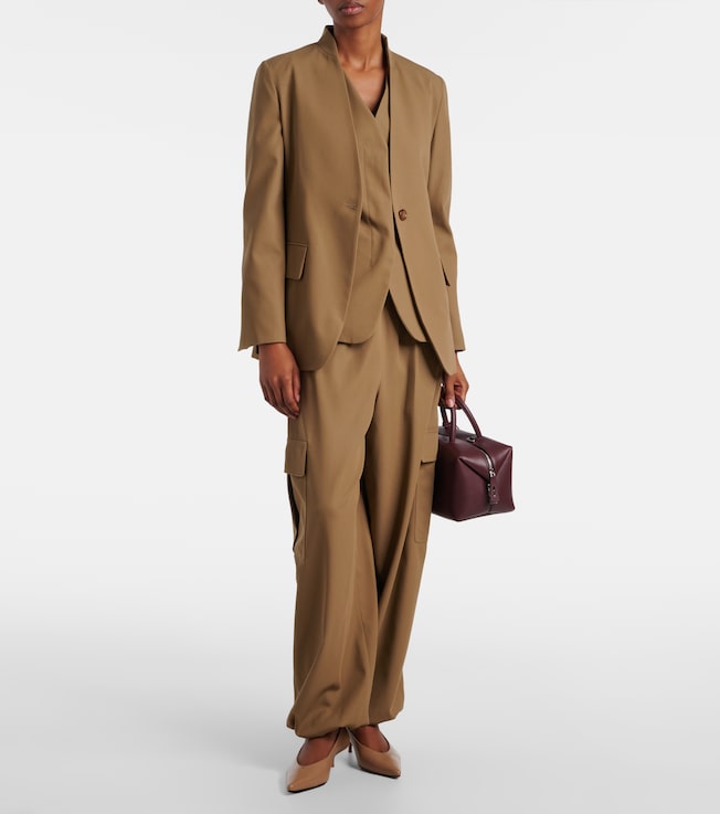 Max Mara Glauco cotton twill tapered pants