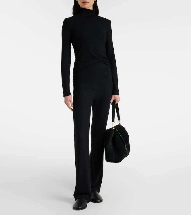 LESET Lauren turtleneck jersey top