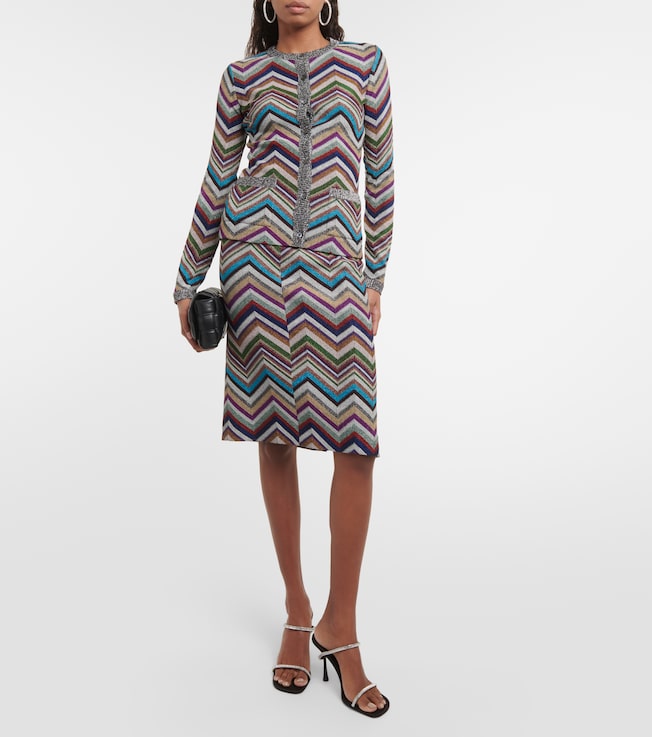 Missoni Zig Zag wool-blend pencil skirt