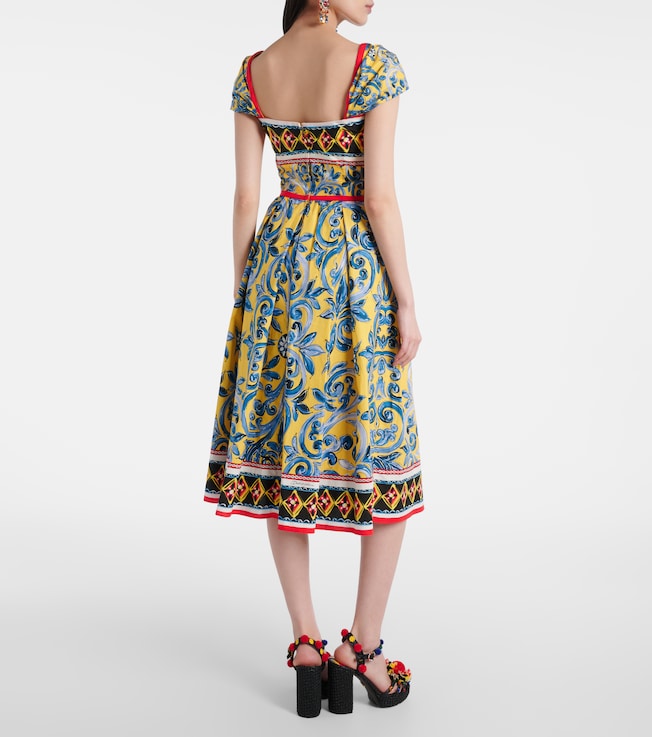 Dolce&Gabbana Dolce & Gabbana Pleated printed midi dress