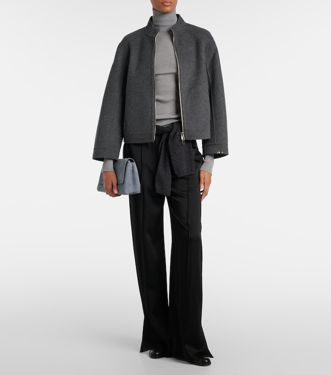 Extreme Cashmere Motor wool and cashmere bomber jacket