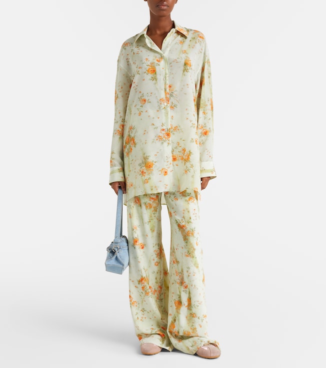 McQueen Oversized floral shirt