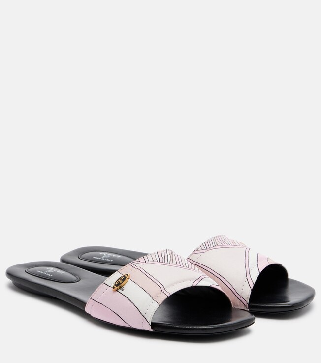 Pucci Yummy Iride twill slides