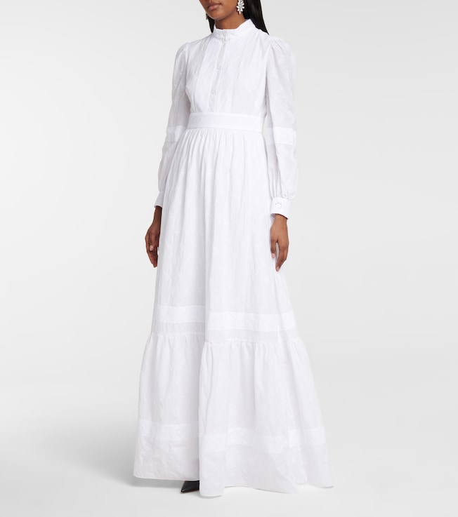 Erdem Ulrica cotton-blend voile bridal gown