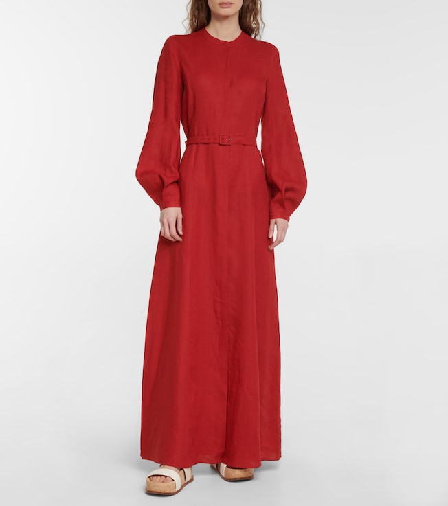 Gabriela Hearst Massey linen maxi dress