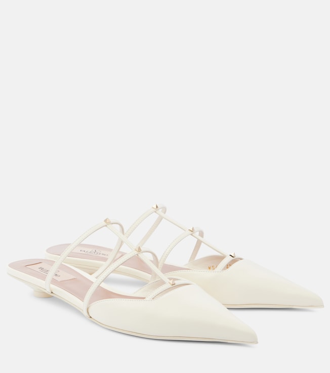 JIMMY CHOO - Rali leather and raffia mules | Plush