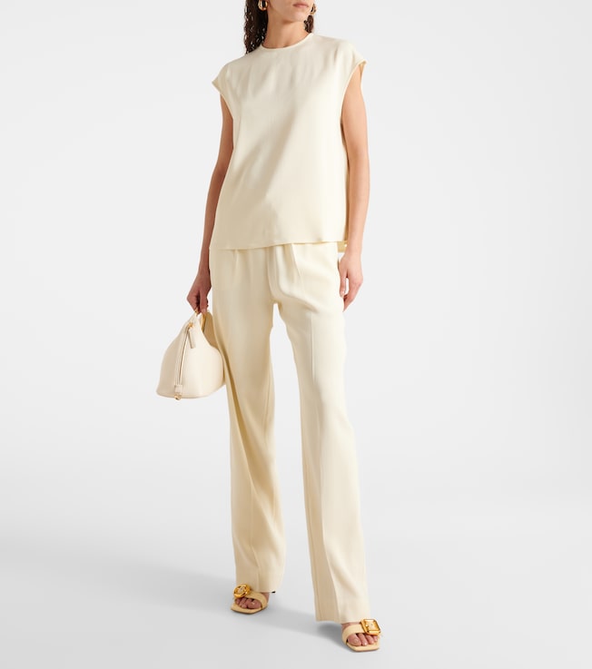 Asceno Aurelia crêpe straight pants