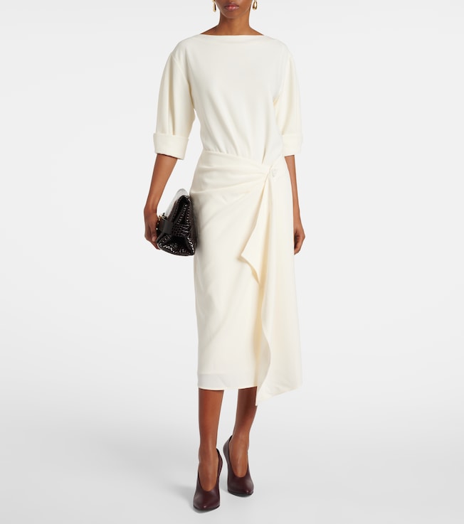 Proenza Schouler Maisie gathered crêpe midi dress