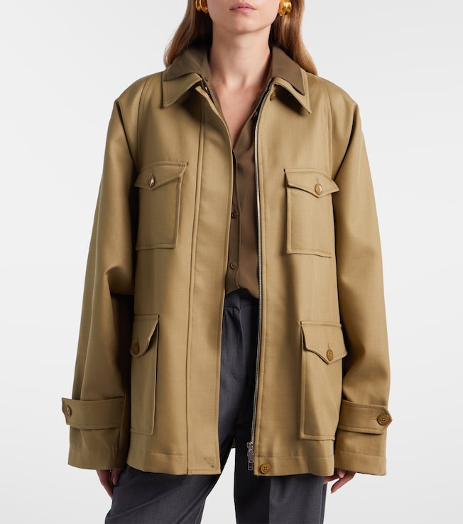 The Frankie Shop Kelia belted padded jacket