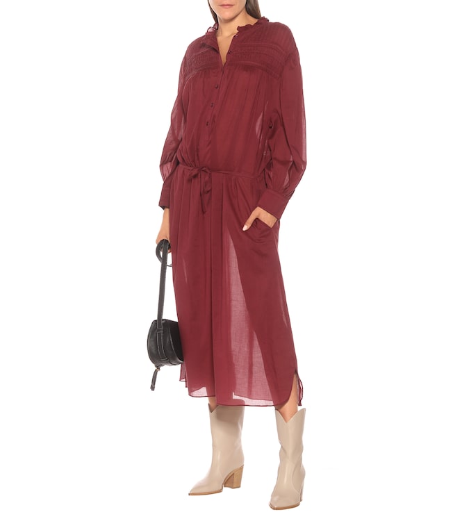 Marant Étoile Perkins cotton voile maxi dress