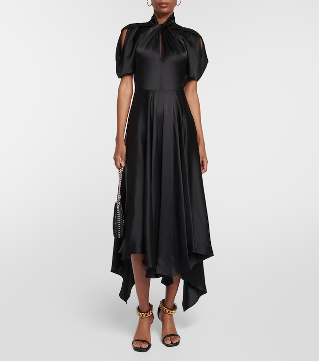 Stella McCartney Draped satin midi dress