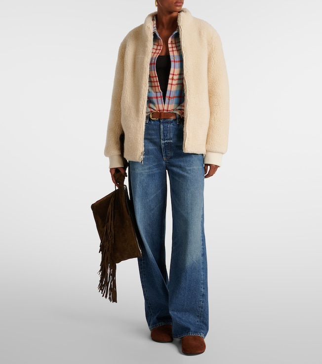 God's True Cashmere T-Bird cashmere bomber jacket