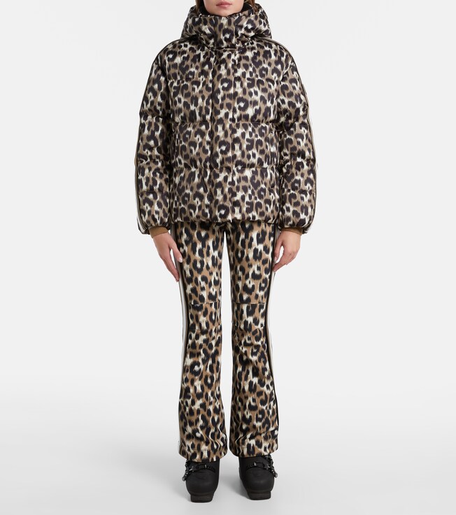 FUSALP Fusalp Ada leopard-print down ski jacket