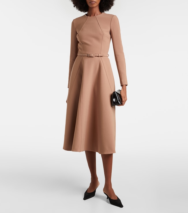 Emilia Wickstead Ucellina belted paneled midi dress