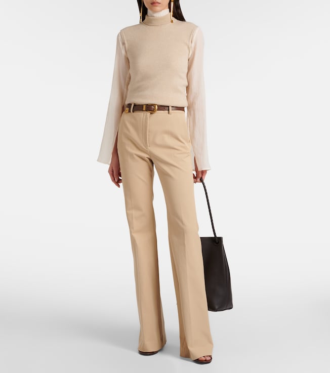 JOSEPH Tafira gabardine flared pants