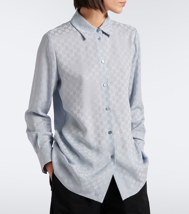 Gucci Gucci GG silk jacquard shirt