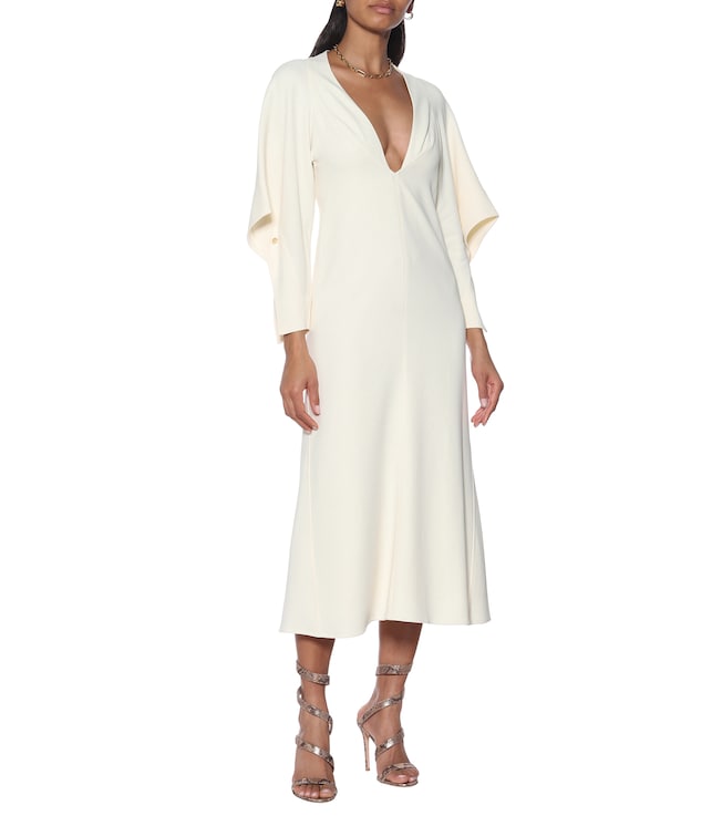Victoria Beckham Stretch-cady midi dress