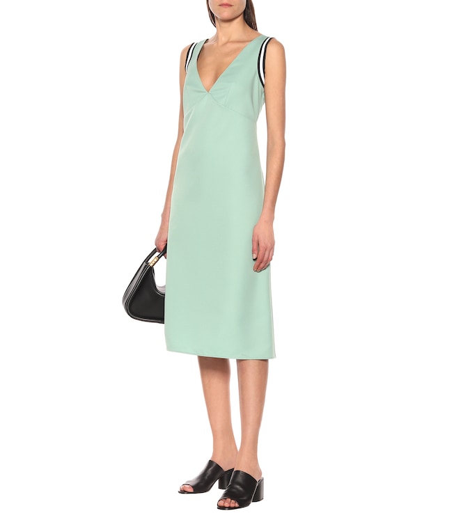 Plan C Sleeveless cady midi dress
