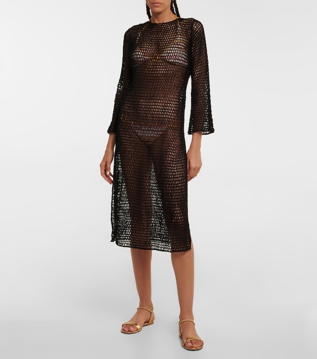 Anna Kosturova Zen Mesh crochet beach dress
